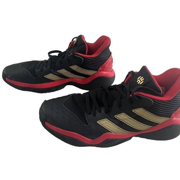 Adidas Harden Stepback Red And Gold Size‎ 12 - Picture 1 of 7